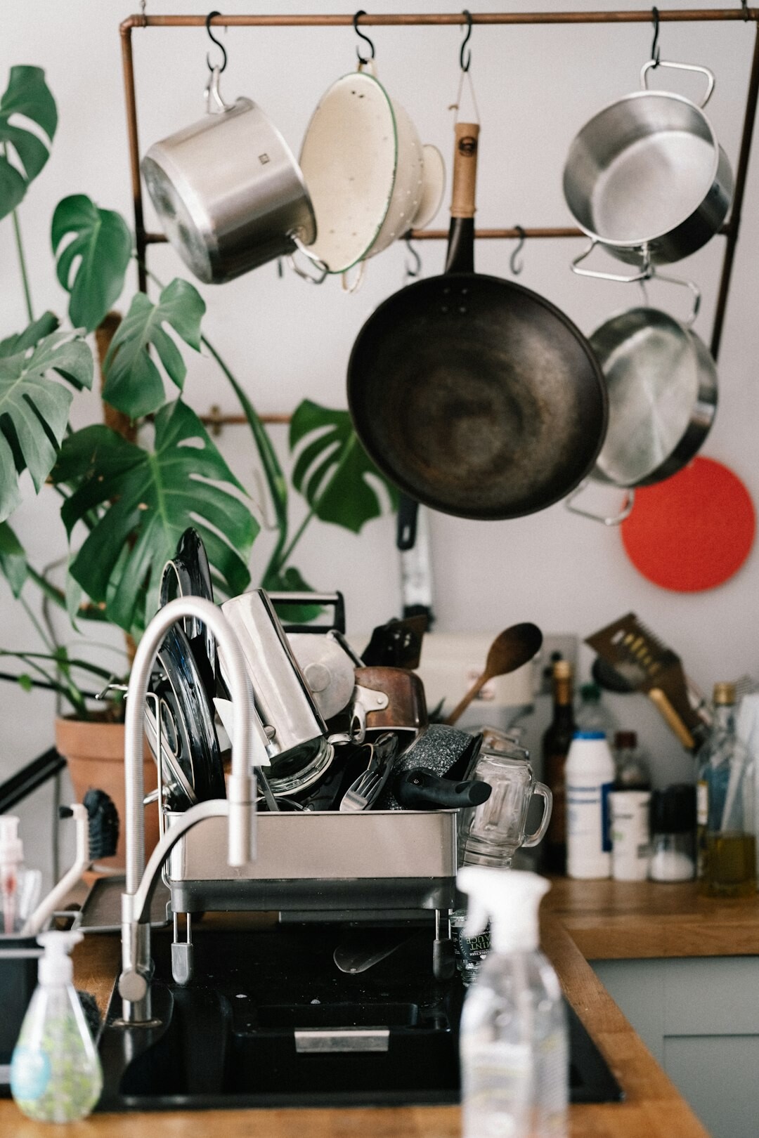 organized kitchen tools