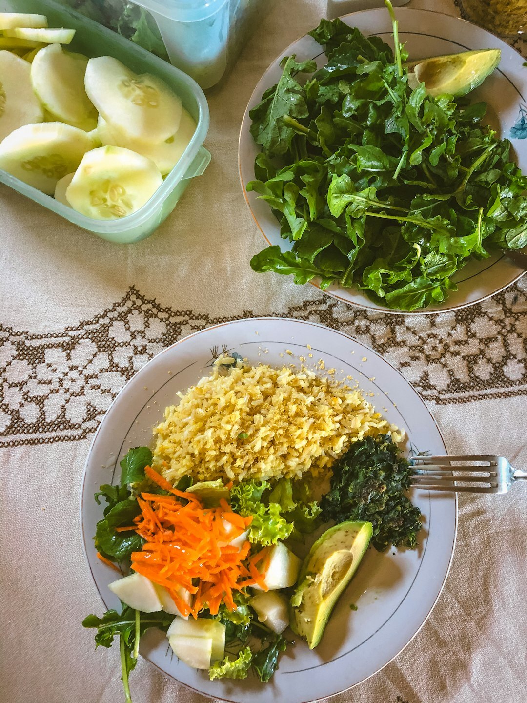 Simple homemade lunch made with everyday ingredients