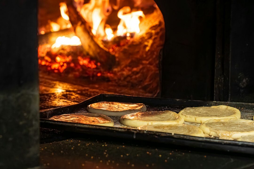 baking buns in oven